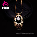 Agate Cubic Zirconia Fashion Pendant Jewelry Necklace